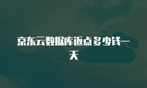 京东云仓收费标准是多少元