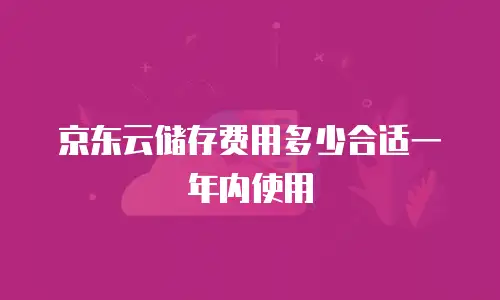 京东云云硬盘报价：企业级存储解决方案