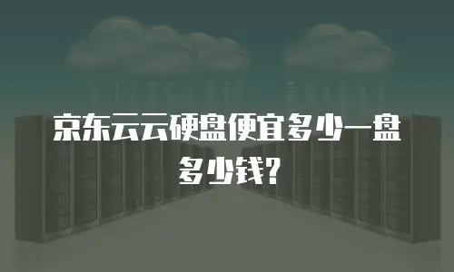 京东云云硬盘便宜多少一盘多少钱？