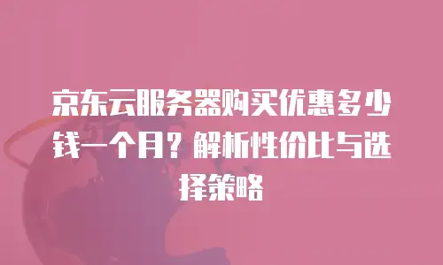 京东云轻量云主机推荐：小白也能轻松上手的云服务器选择指南