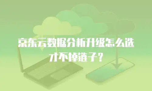 京东云数据分析升级怎么选才不掉链子？
