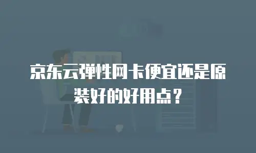 京东云弹性网卡便宜还是原装好的好用点？