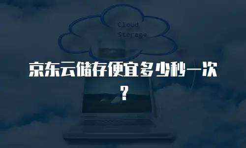 京东云储存便宜多少秒一次？