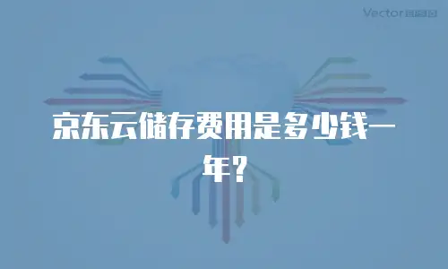 京东云储存费用是多少钱一年？