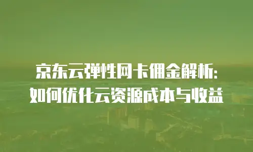 京东云服务器返利