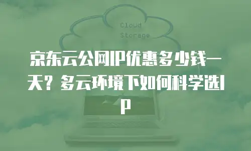 京东云公网IP优惠多少钱一天？多云环境下如何科学选IP