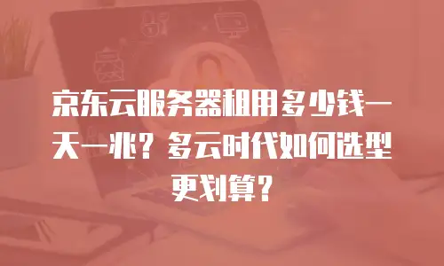 京东云服务器租用多少钱一天一兆？多云时代如何选型更划算？
