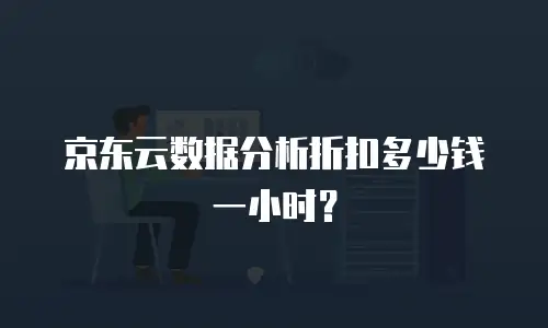 京东云数据分析折扣多少钱一小时？
