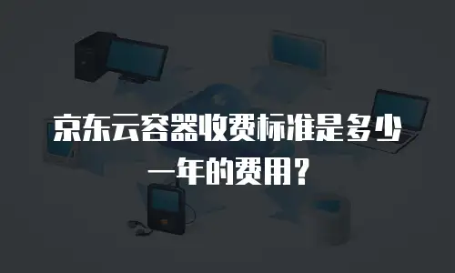 京东云容器收费标准是多少一年的费用？