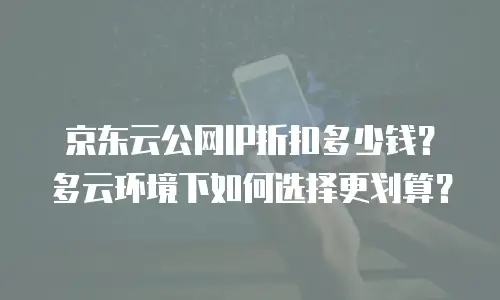 京东云公网IP折扣多少钱？多云环境下如何选择更划算？