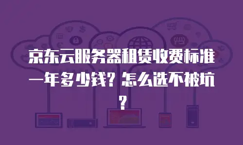 京东云服务器租赁收费标准一年多少钱？怎么选不被坑？