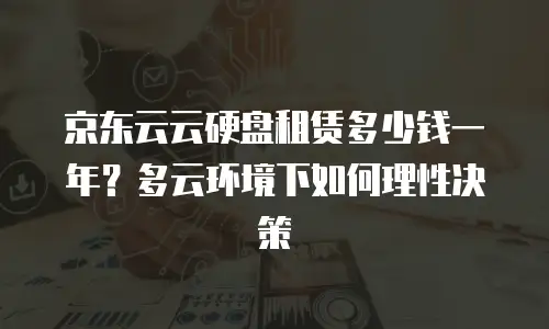 京东云云硬盘租赁多少钱一年？多云环境下如何理性决策
