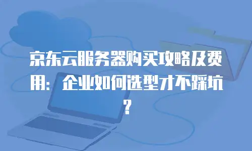 京东云服务器购买攻略及费用：企业如何选型才不踩坑？