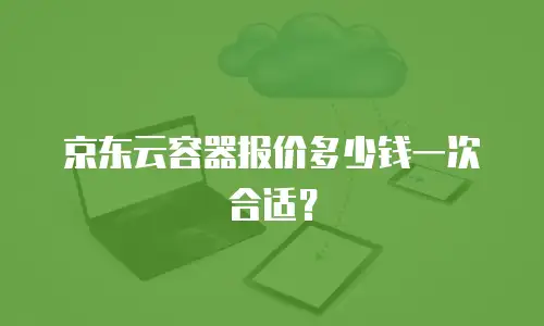 京东云容器报价多少钱一次合适？
