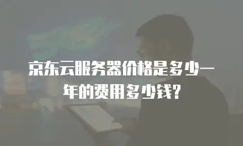 京东云服务器价格是多少一年的费用多少钱？