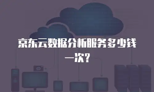 京东云数据分析服务多少钱一次？