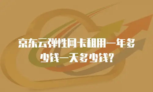 京东云弹性网卡租用一年多少钱一天多少钱？