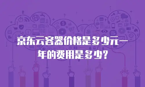 京东云容器价格是多少元一年的费用是多少？