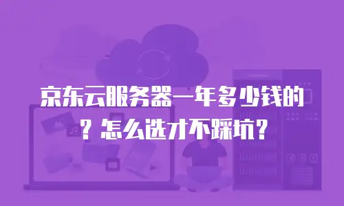 京东云服务器一年多少钱的？怎么选才不踩坑？