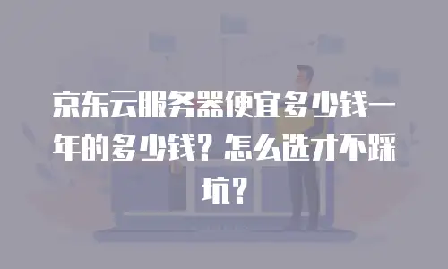 京东云服务器便宜多少钱一年的多少钱？怎么选才不踩坑？