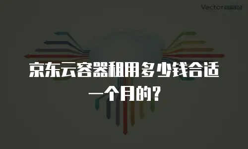 京东云容器租用多少钱合适一个月的？