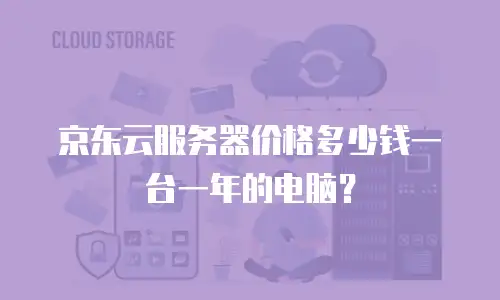 京东云服务器价格多少钱一台一年的电脑？