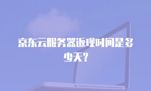 京东云服务器返现时间是多少天？