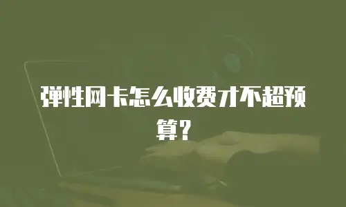 弹性网卡怎么收费才不超预算？