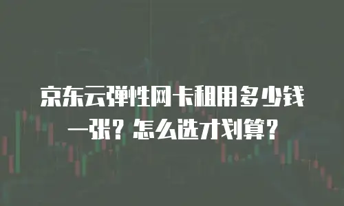 京东云弹性网卡租用多少钱一张？怎么选才划算？