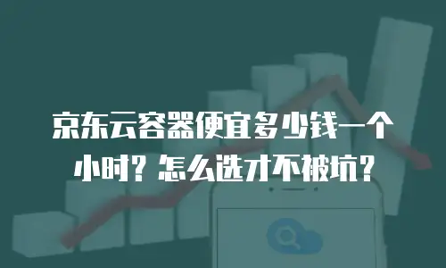 京东云容器便宜多少钱一个小时？怎么选才不被坑？