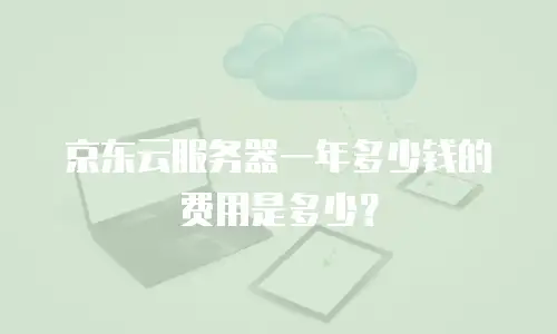 京东云服务器一年多少钱的费用是多少？