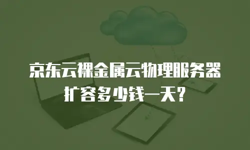 京东云裸金属云物理服务器扩容多少钱一天？