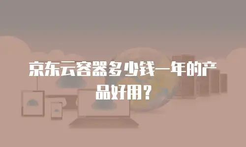 京东云容器多少钱一年的产品好用？