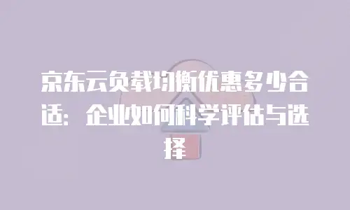 京东云网络安全佣金