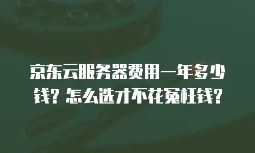 京东云服务器费用一年多少钱？怎么选才不花冤枉钱？