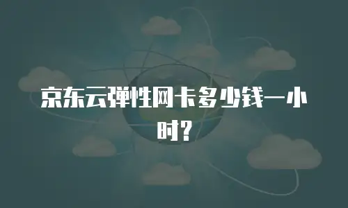 京东云弹性网卡多少钱一小时？