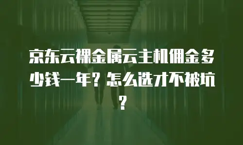 京东云裸金属云主机佣金多少钱一年？怎么选才不被坑？