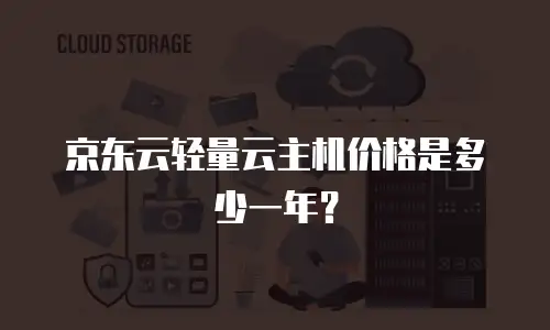 京东云轻量云主机价格是多少一年？