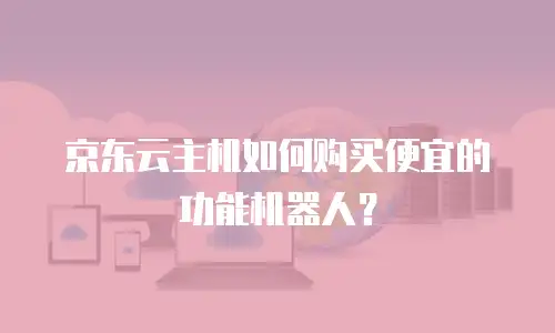京东云主机如何购买便宜的功能机器人？