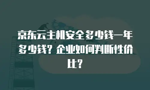 京东云主机安全多少钱一年多少钱？企业如何判断性价比？