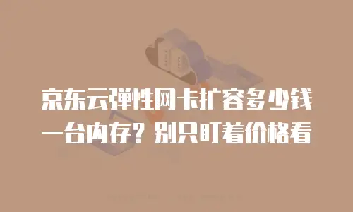 京东云弹性网卡扩容多少钱一台内存？别只盯着价格看