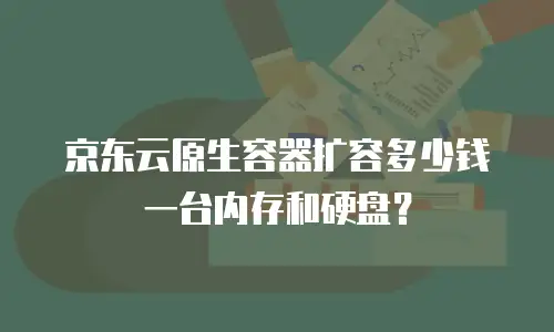 京东云原生容器扩容多少钱一台内存和硬盘？