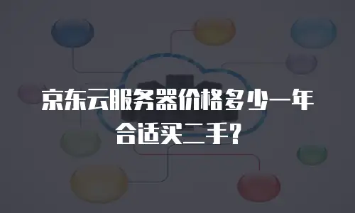 京东云服务器价格多少一年合适买二手？