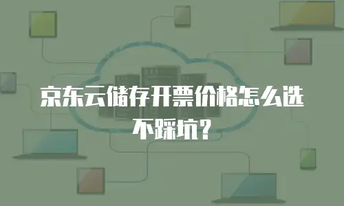 京东云储存开票价格怎么选不踩坑？