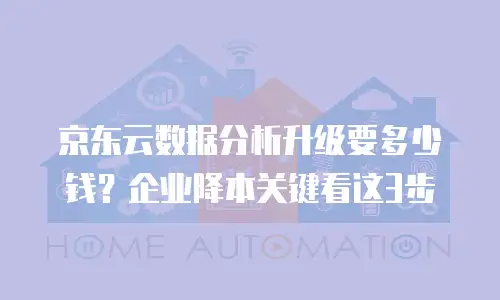 京东云数据分析升级要多少钱？企业降本关键看这3步