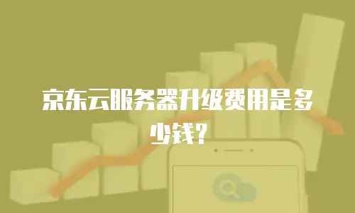 京东云服务器升级费用是多少钱？