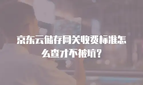 京东云储存网关收费标准怎么查才不被坑？