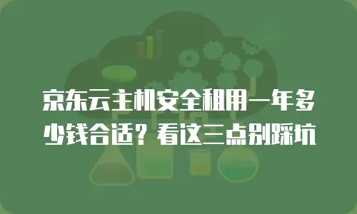 京东云主机安全租用一年多少钱合适？看这三点别踩坑