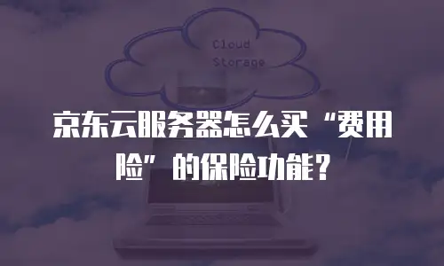 京东云服务器怎么买&ldquo;费用险&rdquo;的保险功能？