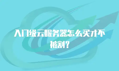 入门级云服务器怎么买才不被割？